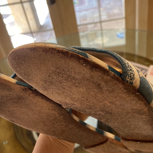 Dior DWAY SLIDE DEEP OCEAN BLUE D-STRIPES EMBROIDERED COTTON 42 - Picture 9 of 11